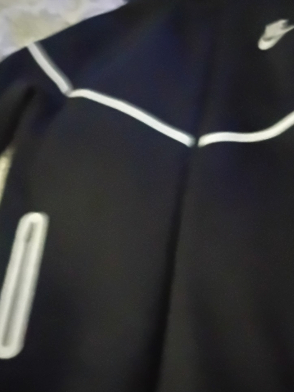 Nike Black Jacket with White Trim